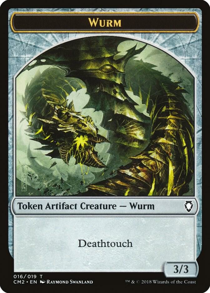 Wurm Token 16 card from Commander Anthology Volume II