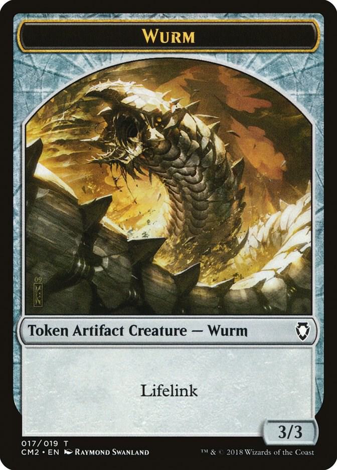 Wurm Token 17 card from Commander Anthology Volume II