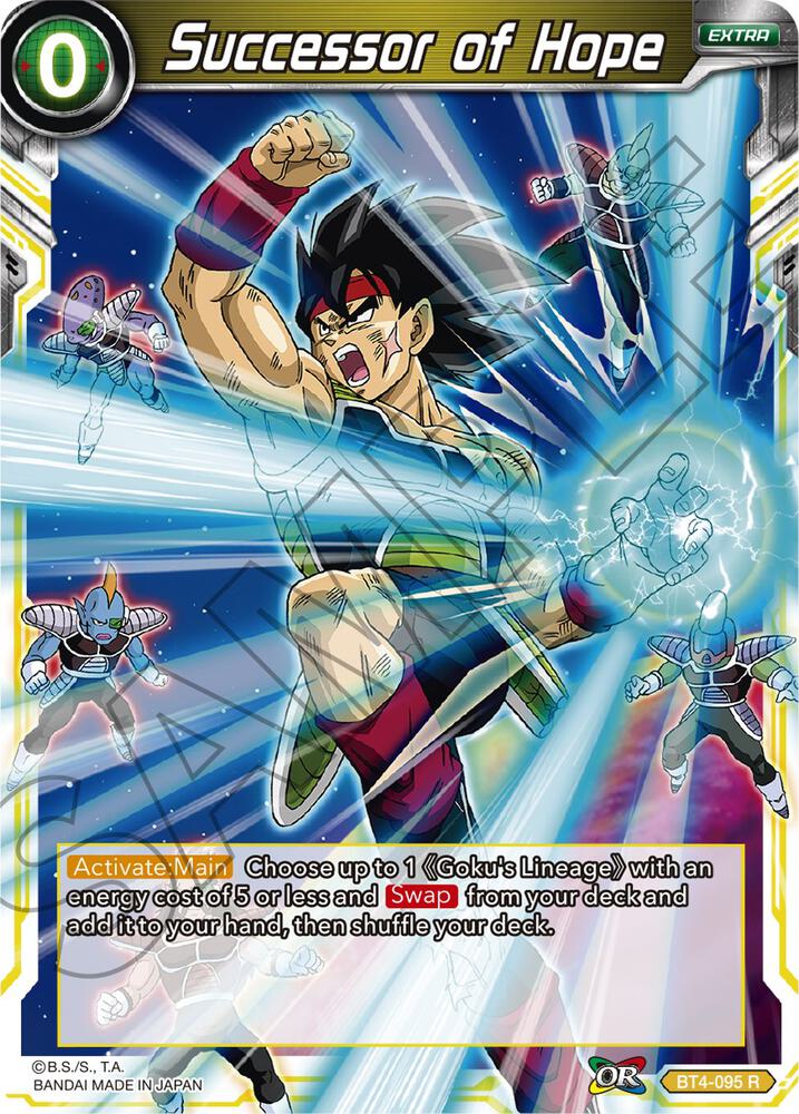 Successor of Hope BT4-095 card from Colossal Warfare