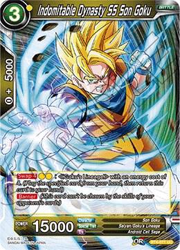 Indomitable Dynasty SS Son Goku BT4-077 card from Colossal Warfare
