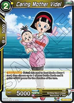 Caring Mother Videl BT4-090 card from Colossal Warfare