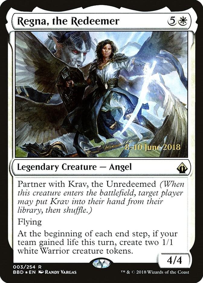 Regna, the Redeemer 3 card from Launch Party & Release Event Promos