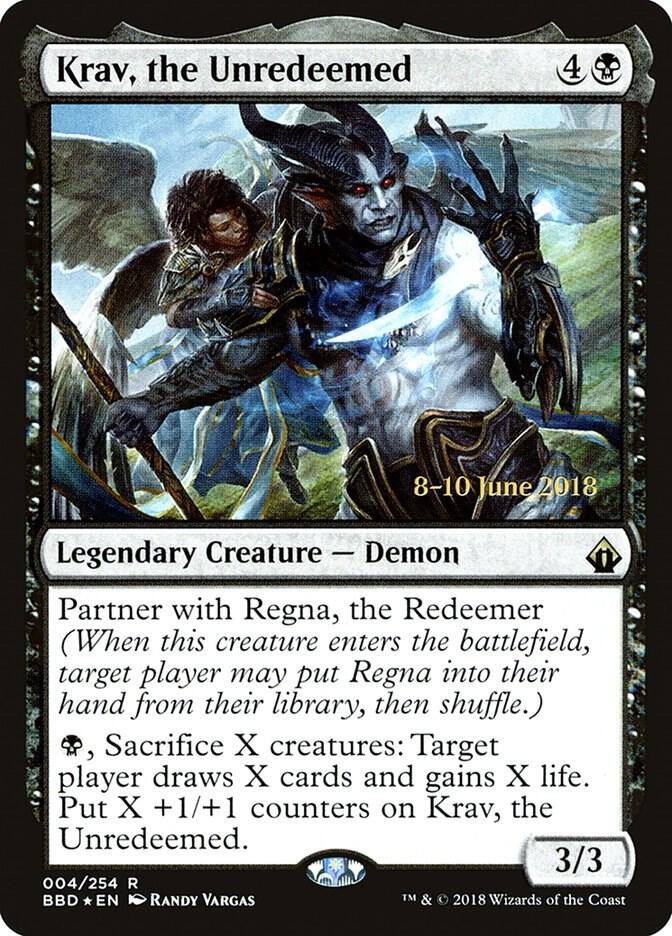 Krav, the Unredeemed 4 card from Launch Party & Release Event Promos