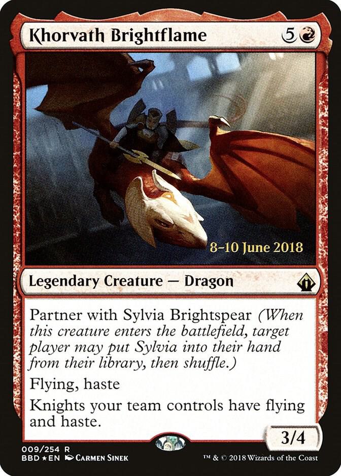 Khorvath Brightflame 9 card from Launch Party & Release Event Promos