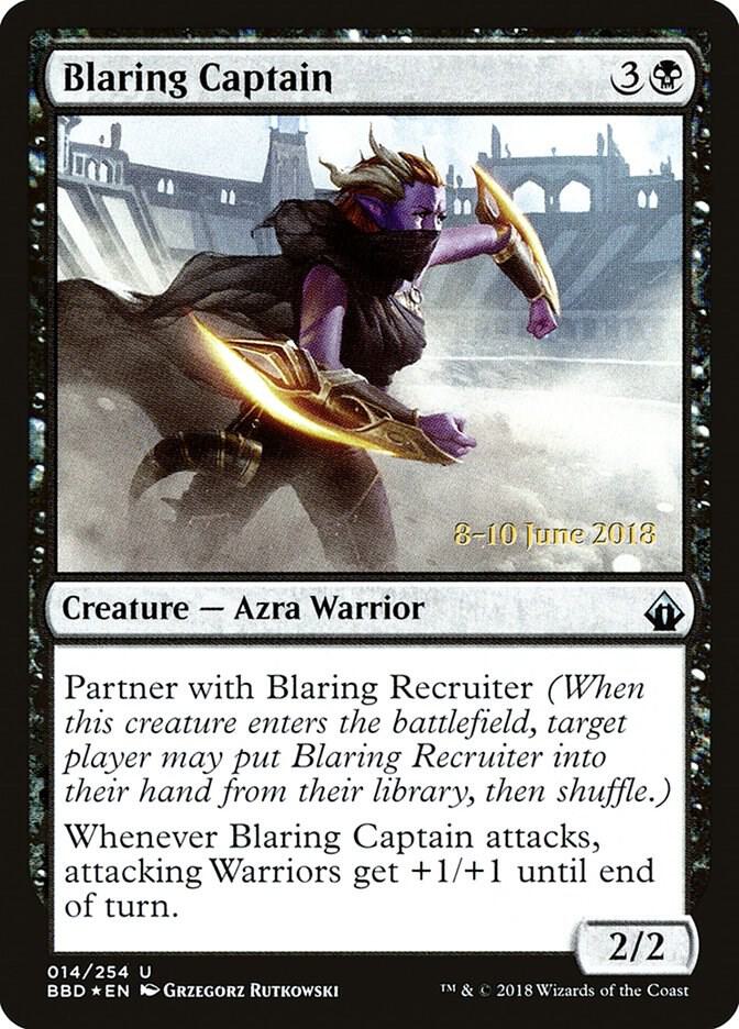 Blaring Captain 14 card from Launch Party & Release Event Promos