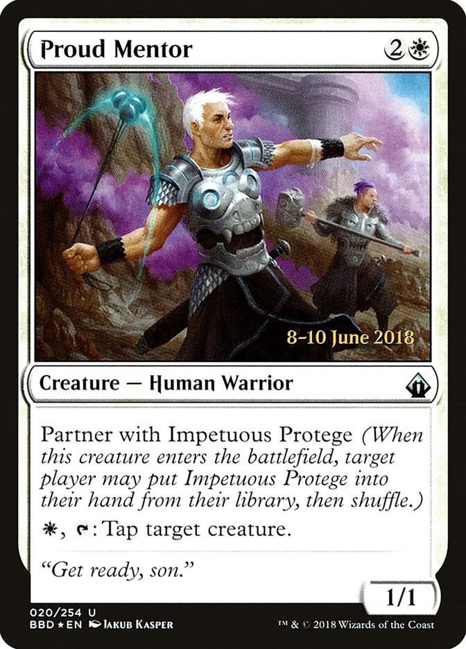 Proud Mentor 20 card from Launch Party & Release Event Promos