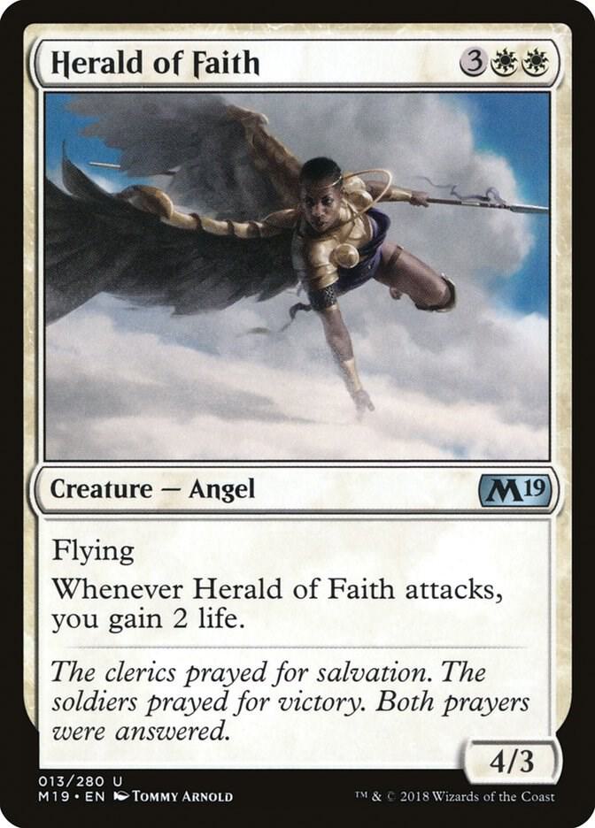 Herald of Faith 13 card from Core Set 2019