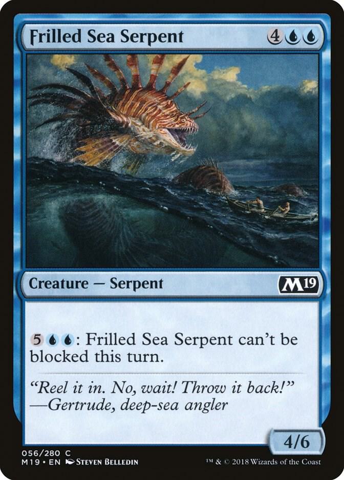 Frilled Sea Serpent 56 card from Core Set 2019