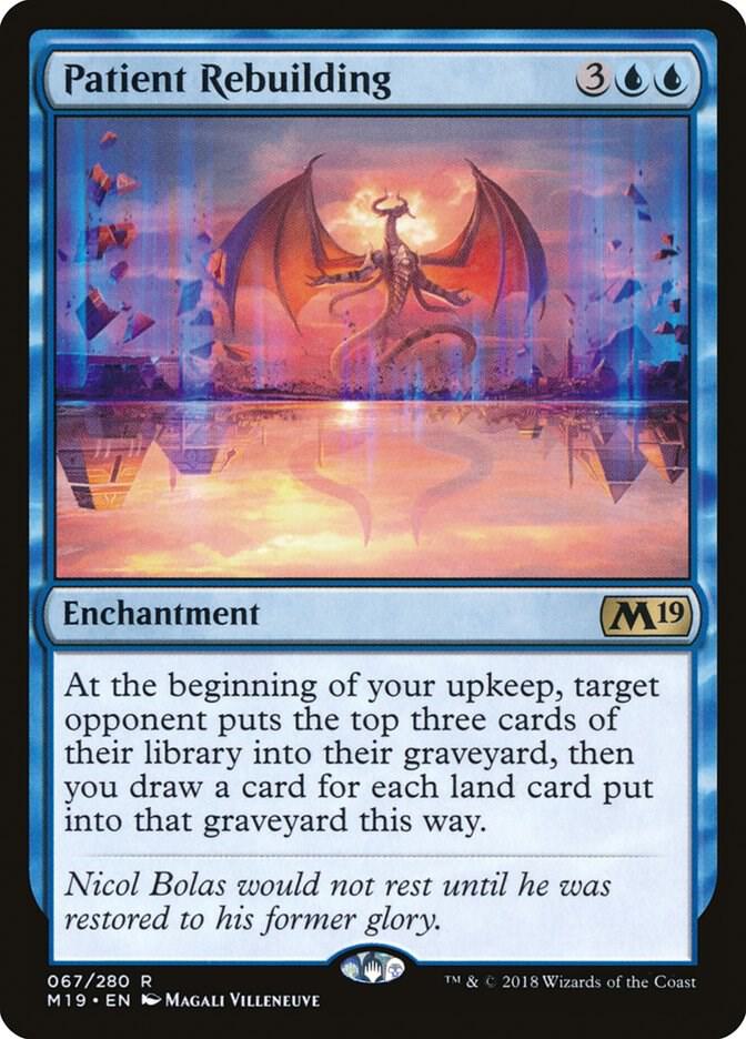 Patient Rebuilding 67 card from Core Set 2019