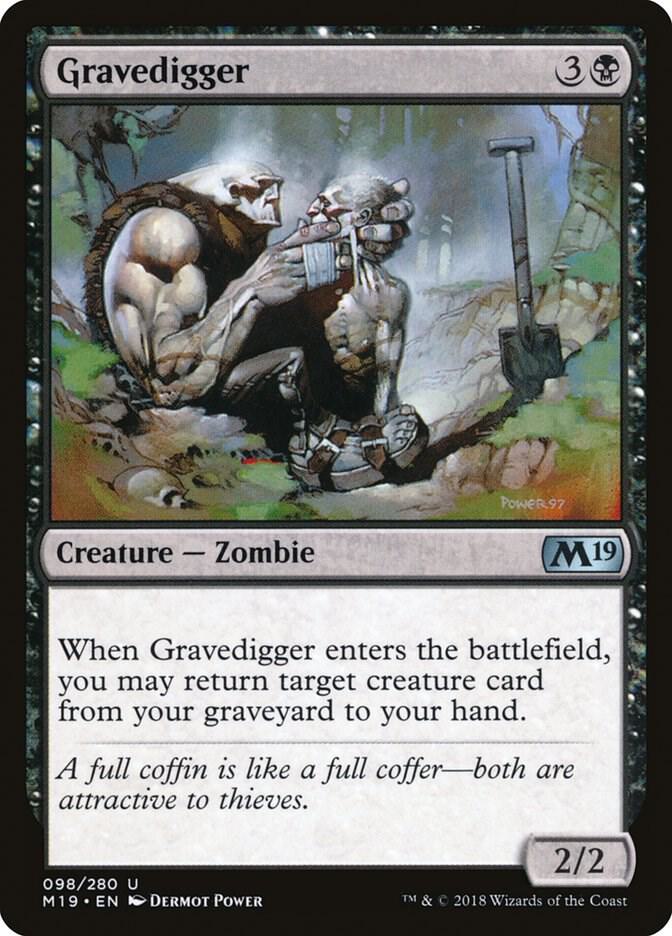 Gravedigger 98 card from Core Set 2019