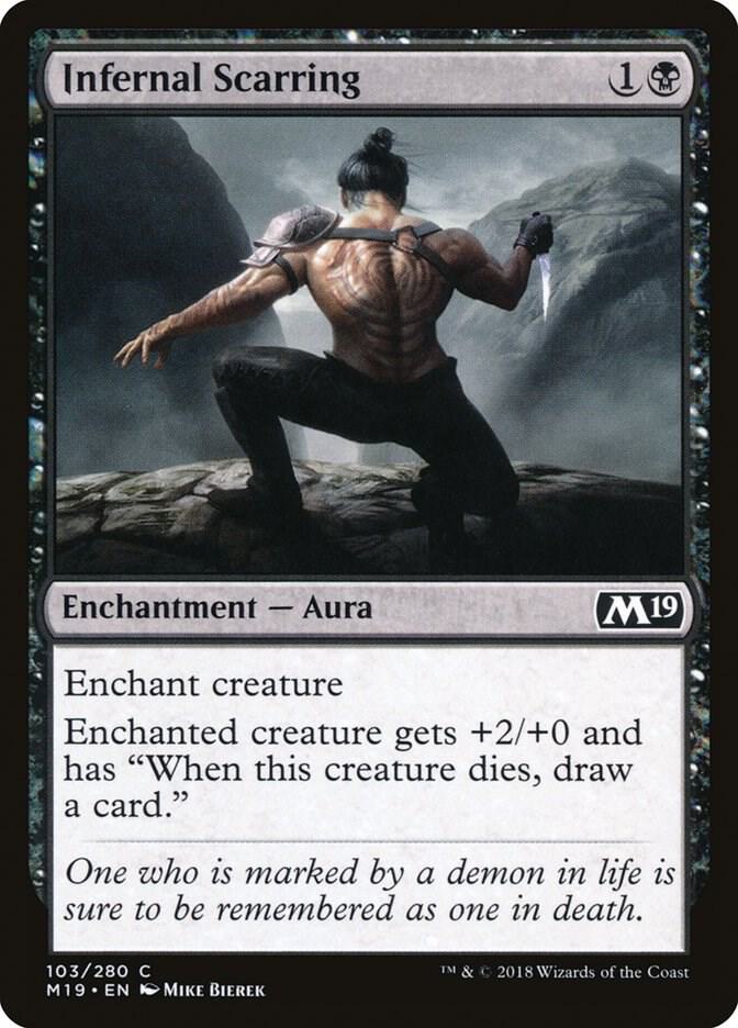 Infernal Scarring 103 card from Core Set 2019