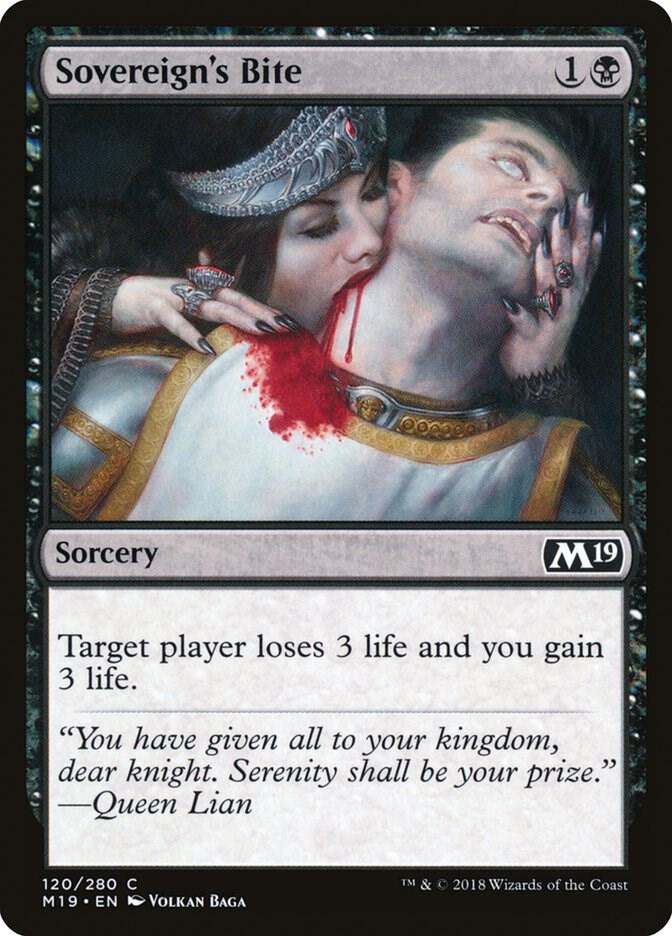 Sovereign's Bite 120 card from Core Set 2019