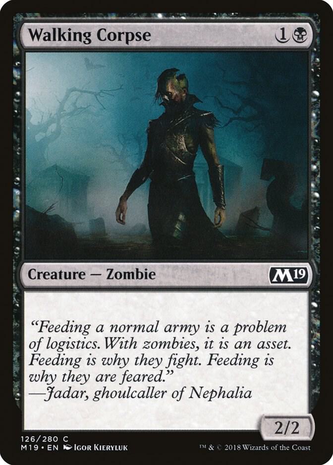 Walking Corpse 126 card from Core Set 2019