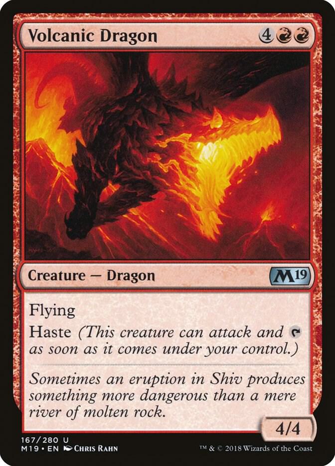 Volcanic Dragon 167 card from Core Set 2019