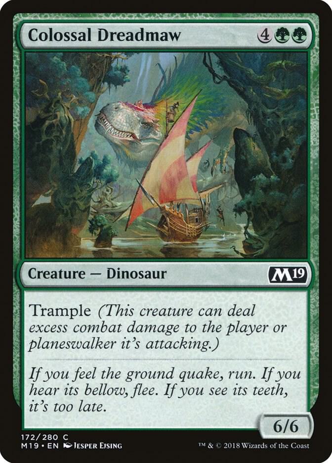 Colossal Dreadmaw 172 card from Core Set 2019