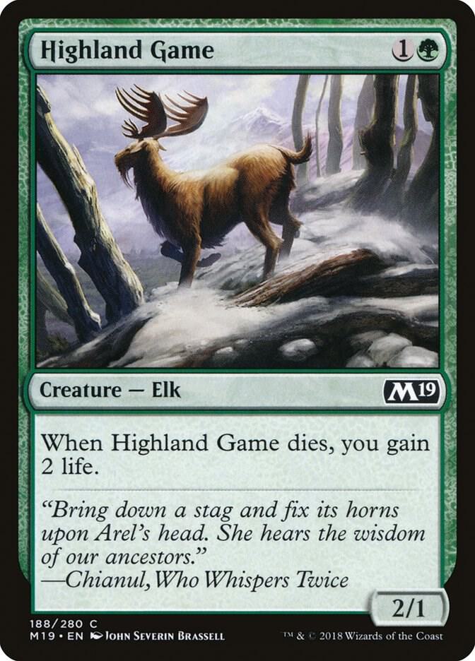 Highland Game 188 card from Core Set 2019