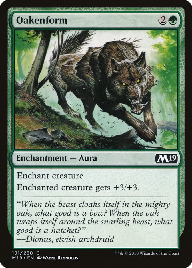 Oakenform 191 card from Core Set 2019