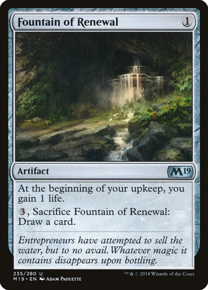 Fountain of Renewal 235 card from Core Set 2019