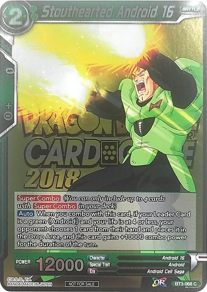 Stouthearted Android 16 (Metallic Foil) (Event Pack 2018) BT3-068 card from Promotion Cards