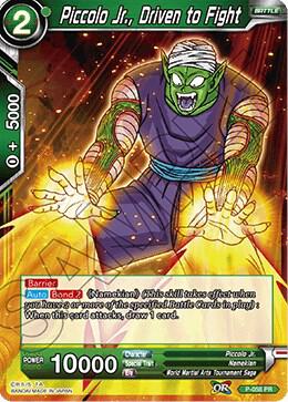 Piccolo Jr., Driven to Fight P-058 card from Promotion Cards