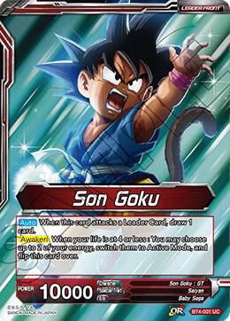 Son Goku // Energy Burst Son Goku BT4-001 card from Colossal Warfare