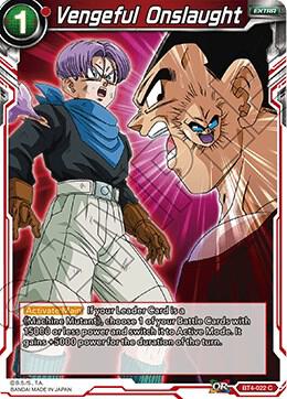Vengeful Onslaught BT4-022 card from Colossal Warfare