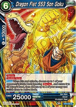 Dragon Fist SS3 Son Goku BT4-025 card from Colossal Warfare