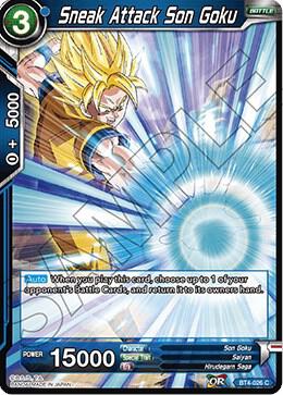 Sneak Attack Son Goku BT4-026 card from Colossal Warfare