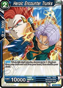 Heroic Encounter Trunks BT4-033 card from Colossal Warfare