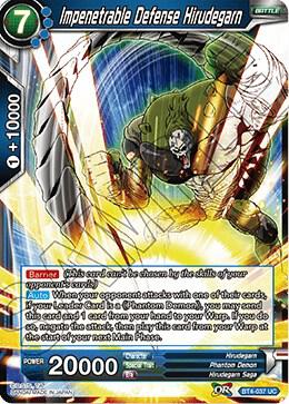 Impenetrable Defense Hirudegarn BT4-037 card from Colossal Warfare
