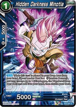 Hidden Darkness Minotia BT4-041 card from Colossal Warfare