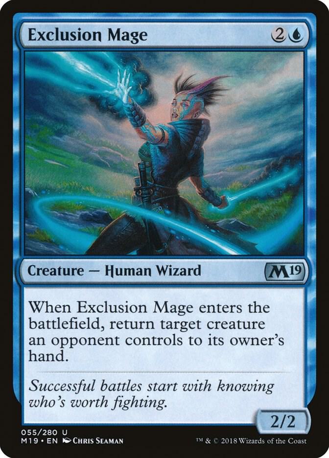 Exclusion Mage 55 card from Core Set 2019