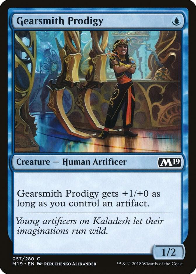 Gearsmith Prodigy 57 card from Core Set 2019