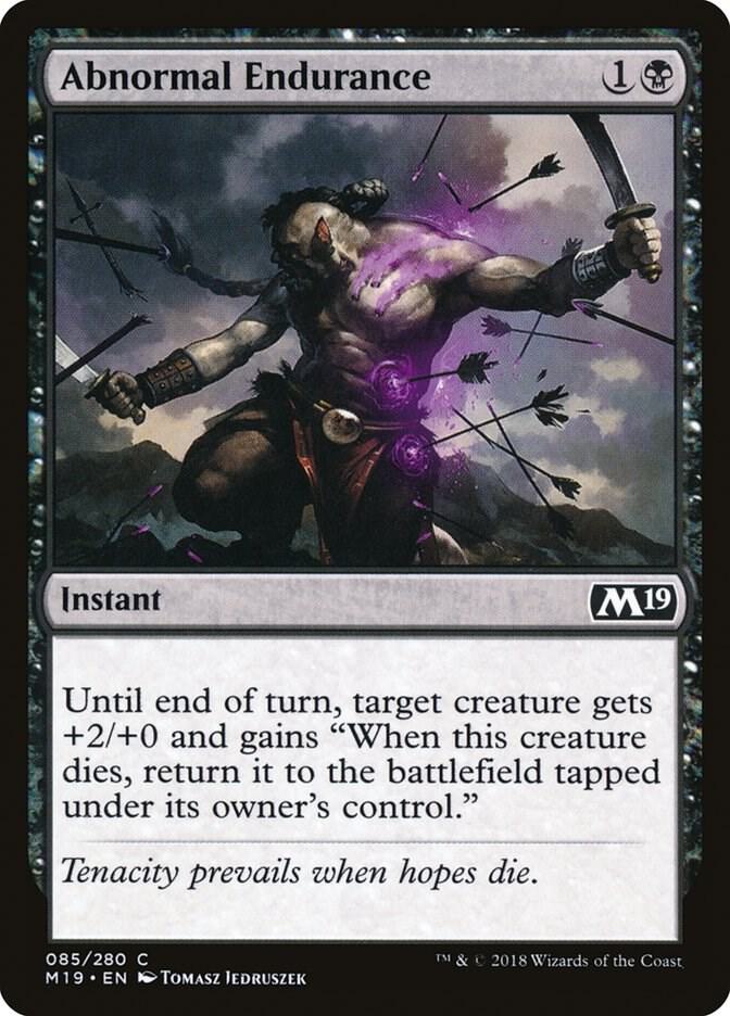 Abnormal Endurance 85 card from Core Set 2019