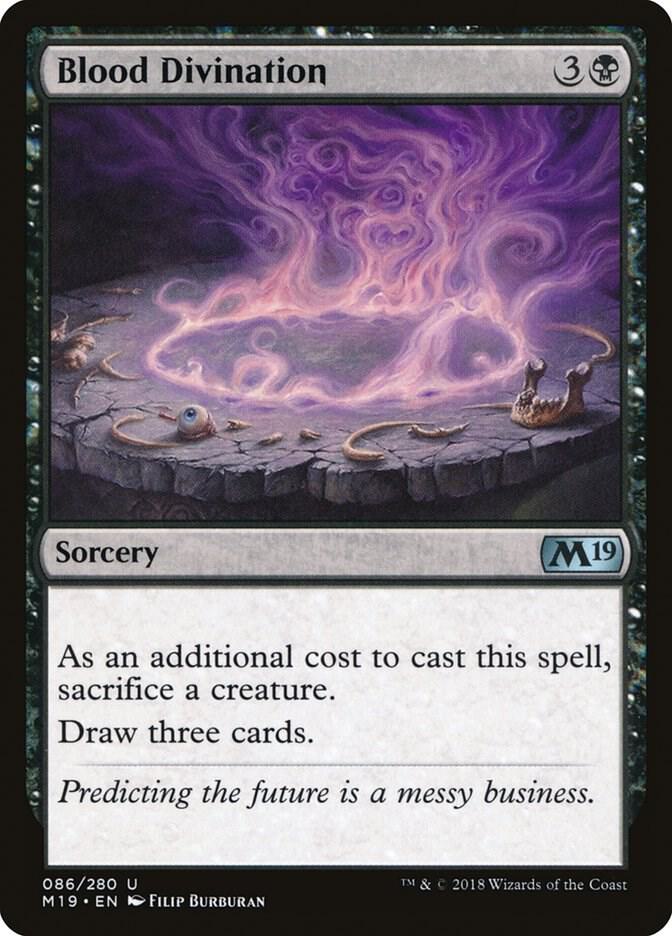 Blood Divination 86 card from Core Set 2019