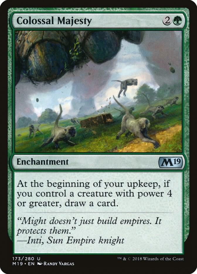 Colossal Majesty 173 card from Core Set 2019