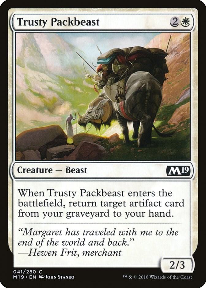 Trusty Packbeast 41 card from Core Set 2019