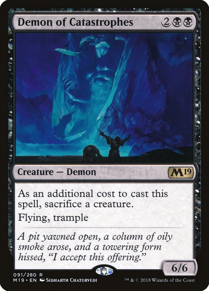 Demon of Catastrophes 91 card from Core Set 2019