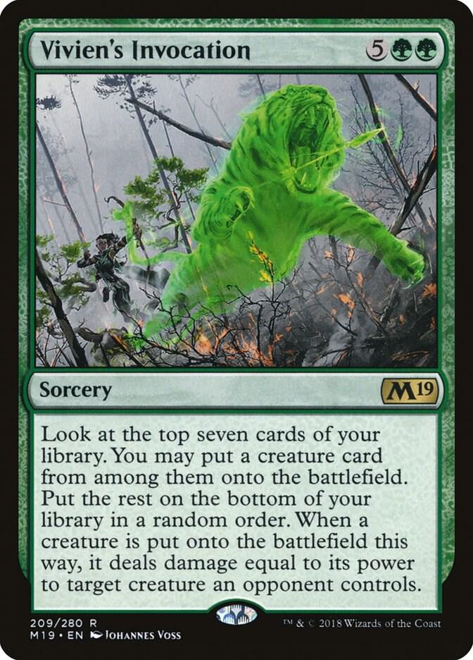 Vivien's Invocation 209 card from Core Set 2019
