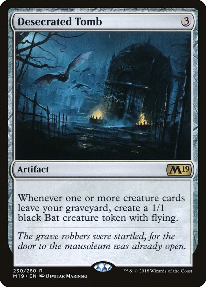 Desecrated Tomb 230 card from Core Set 2019