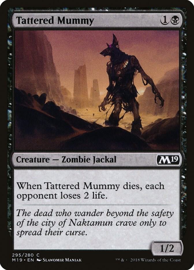 Tattered Mummy 295 card from Core Set 2019