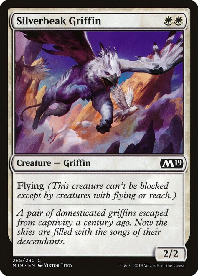 Silverbeak Griffin 285 card from Core Set 2019