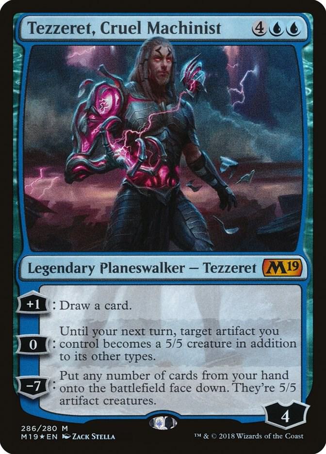 Tezzeret, Cruel Machinist 286 card from Core Set 2019