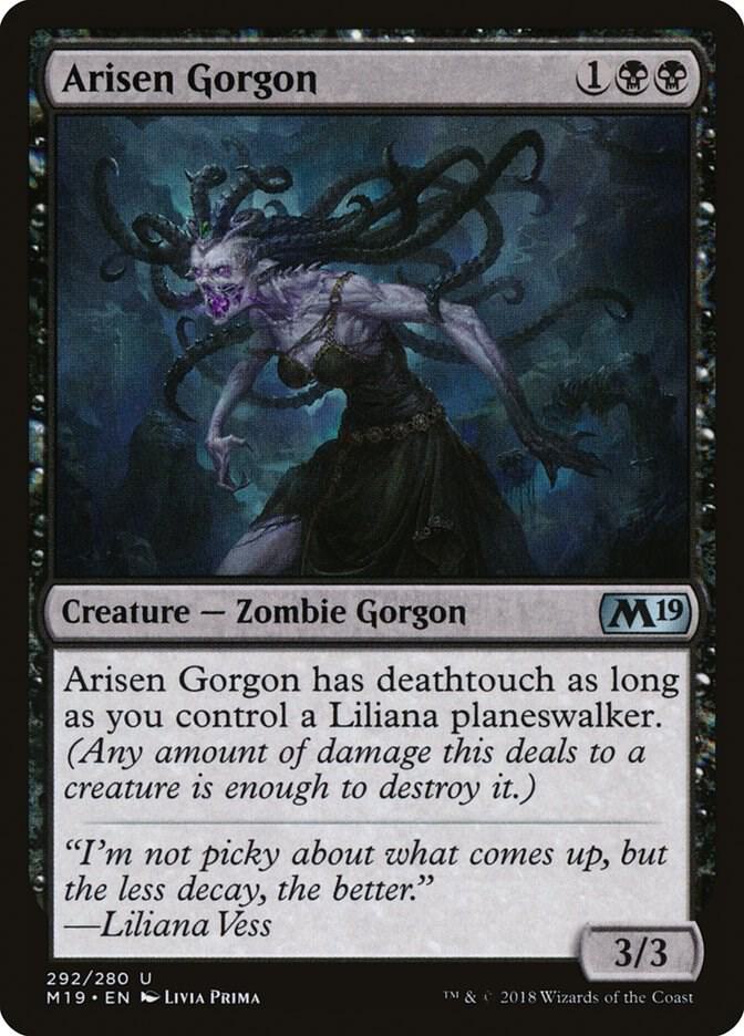 Arisen Gorgon 292 card from Core Set 2019