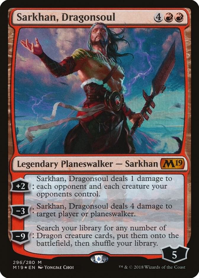 Sarkhan, Dragonsoul 296 card from Core Set 2019