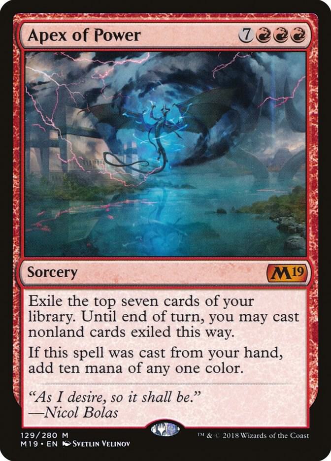 Apex of Power 129 card from Core Set 2019