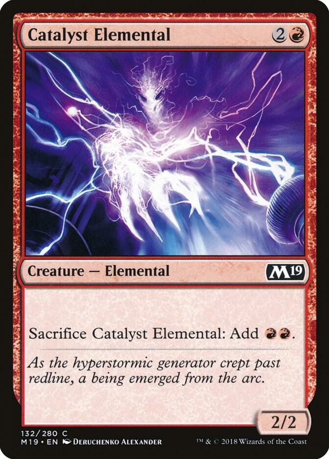 Catalyst Elemental 132 card from Core Set 2019