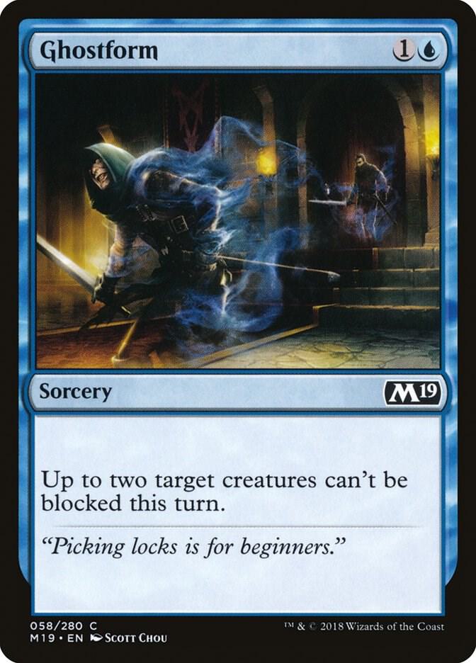 Ghostform 58 card from Core Set 2019