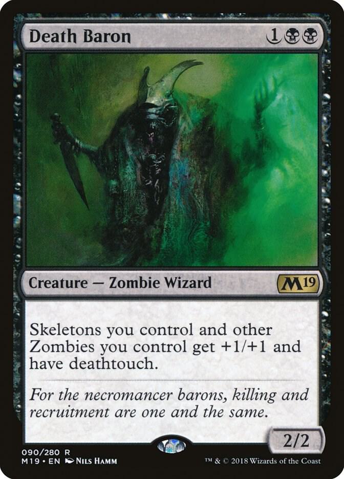 Death Baron 90 card from Core Set 2019