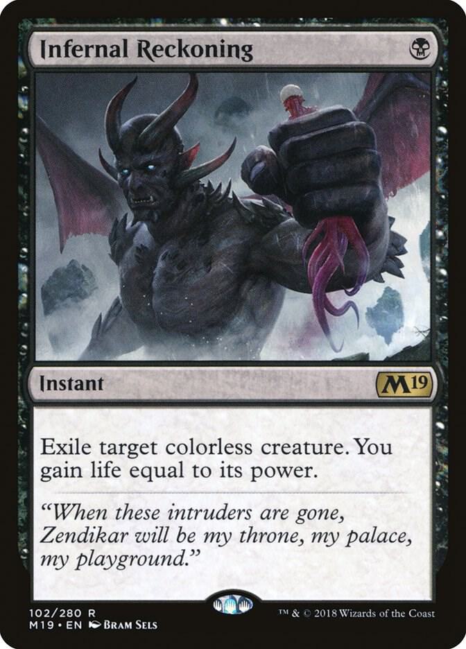 Infernal Reckoning 102 card from Core Set 2019